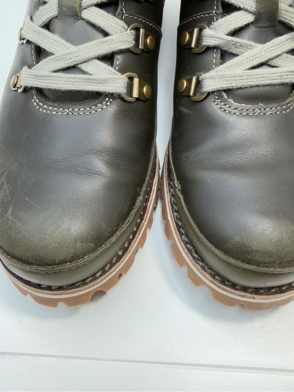 Chaco Fields WP Women's Hiking Boots Olive Green Leather Waterproof Size 8.5 - Picture 9 of 14